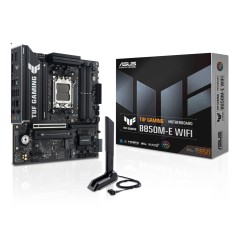 ASUS TUF GAMING B850M-E WIFI Micro ATX Motherboard - Unleash Ultimate Gaming Performance with AM5 Socket and AMD B850!